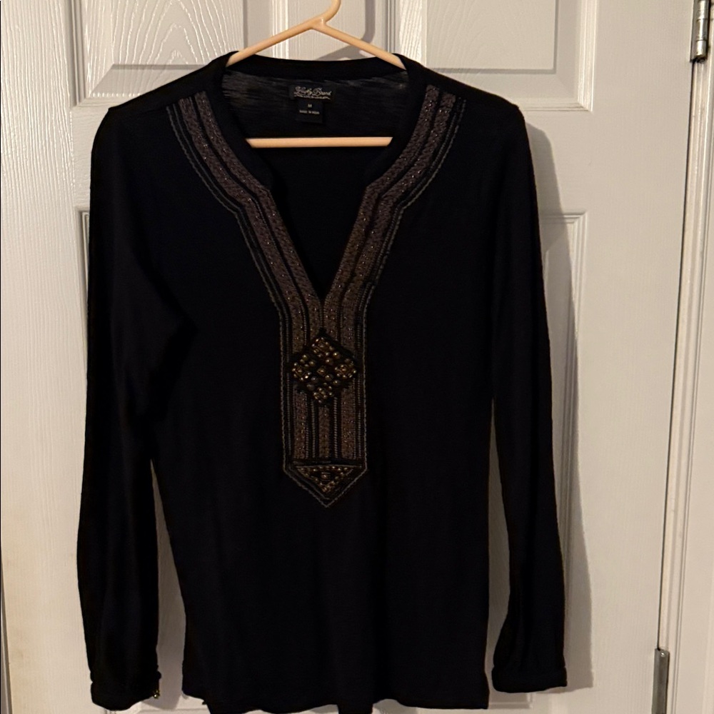 Lucky Brand Classic Black Top